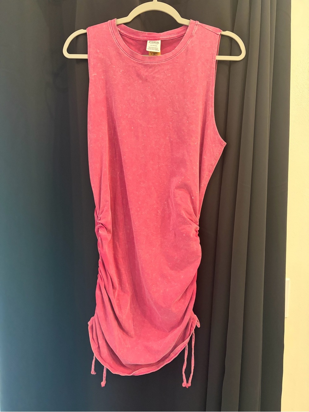PINK Victoria’s Secret Pink Mineral Wash Ruched Dress NWT Size Large